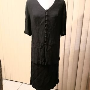 Women's 2pc black skirt set